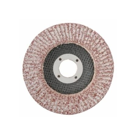 Cgw Abrasives Flap Discs, Aluminum, Reg Thickness, T29, 4 1/2 in, 36 Grit, 5/8-11 Arbor, 13,300 rpm, 10PK 421-43111