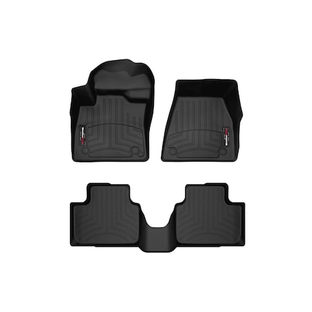 Weathertech Black, Front and Rear Floorliners 441661-1-2