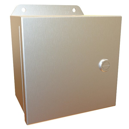 Hammond Latches Electrical Enclosure, 6 in H, 4 in D, 6 in W, 12, 13, 3R, 4, 4X, Stainless Steel EJ664SS