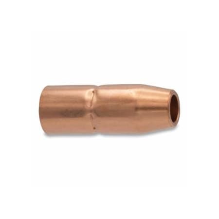 Best Welds MIG Gun Nozzle, 1/2 in Bore, Flush, Miller Style 900-200-258