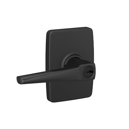 Schlage Residential Schlage Custom Eller Lever with Greene Rose Keyed Entry Lock C Keyway with 16211 Latch and F51AELR622GEE