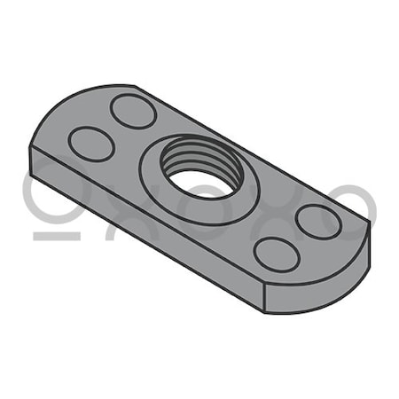 Oxoxo 10-32 Multi Projection Tab Weld Nut Plain, 1000PK 358068