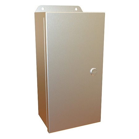 Hammond Latches Electrical Enclosure, 12 in H, 4 in D, 6 in W, 12, 13, 3R, 4, 4X, Stainless Steel EJ1264SS