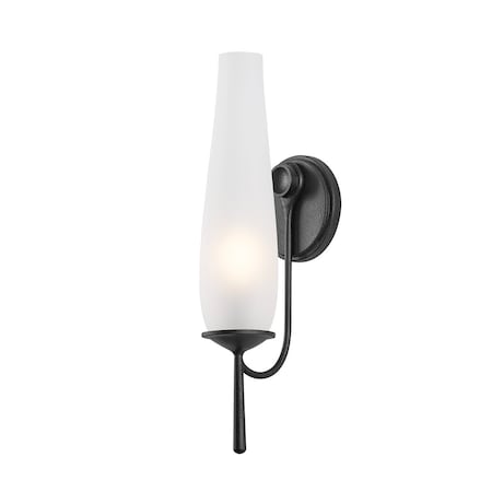 Troy Lighting Legacy 1 Light Wall Sconce in Forged Iron Finish B4217-FOR