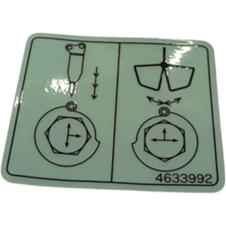 John Deere LABEL, JOHN DEERE OEM 4633992 4633992