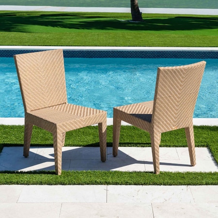 Panama Jack Outdoor Panama Jack Austin Dining Side Chairs Set of 2 PJO-3801-NAT-S-SET2