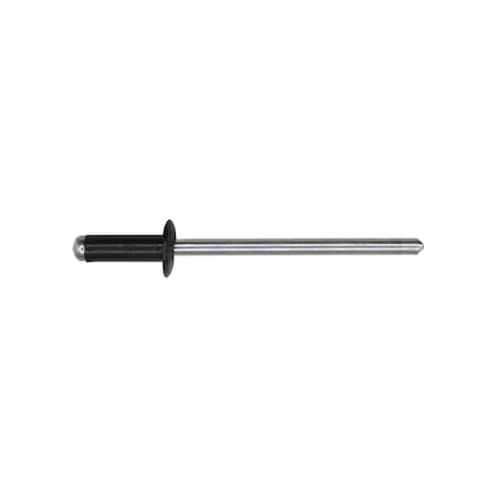 Auveco GM Specialty Rivet 1/8in Diameter 3/16in-1/4in Grip Black Aluminum, 100PK 19202