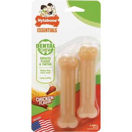 Nylabone Daily Healthy Chicken Petite Chew Toy, 2PK NCF801TPWXXX