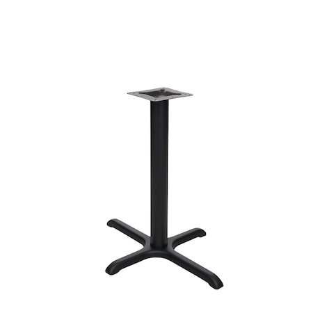 Bfm Seating Stamped Steel - 24 x 30 Cross Base - Dining Height - 3in Column - 7 7/8in Welded Top Plate STB-2430