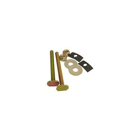 Larsen Supply Co. Solid Brass Toilet Bolts With Nuts And Washers, 0.25 x 2.5-In. 632327