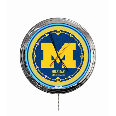 Holland Bar Stool University of Michigan 16 LED Wall Clock ClkL16