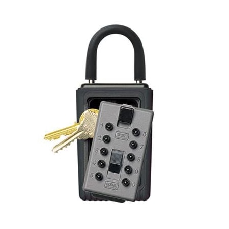 Kidde C3 Portable 3-Key Pushbutton Combination Lock Box, Titanium Grey 001192 C3