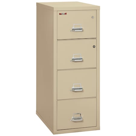 Fire King Fireking Fireproof 4 Drawer Vertical Safe-In-File Legal 20-13/16"Wx31-9/16"Dx52-3/4"H Parchment 4-2131-CPASF