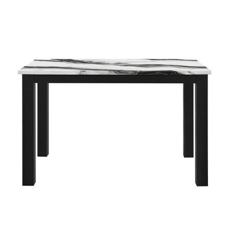 Global Furniture Usa Contemporary D8032Dt Panda Dining Table & D9026Dc Blk Dining Chair D8032DT-PANDA+D9026DC-BLK