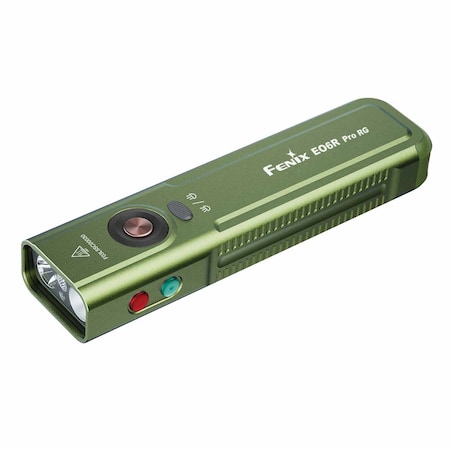 Fenix Lighting Fenix E06R PRO RG Rechargable Flat Flashlight, LED, Red LED, Grn Laser, Lith. Ion, 1600lm, Green E06R PRO RG Green