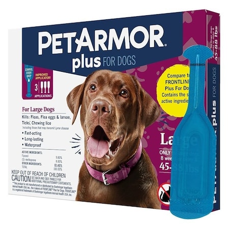 Pet Armor PetArmor Plus Flea and Tick Topical Treatment, Liquid Tube 5389