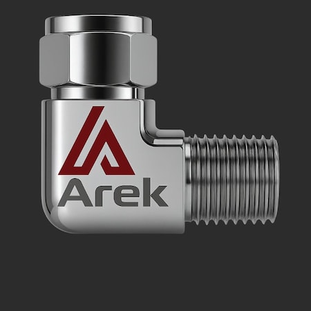 Arek Male Elbow  1/4 in Tube OD X 1/4 in NPT SS 316 RL122 ME _1/4 X 1/4