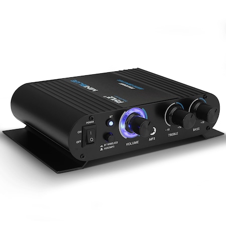 Pyle Pyle Wireless Bluetooth Home Audio Amplifier, 90W Dual Channel, LED, RCA, AUX, PFA330BT PFA330BT