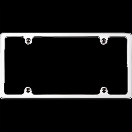 Active Athlete Polished License Plate Frame - Plain Slim-Line AC3637634