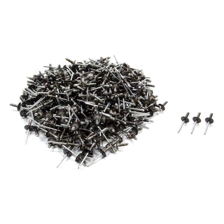 Five Star 814B-500L Large Head Rivet Multi -Grip, Black, 500PK FIV814B-500L