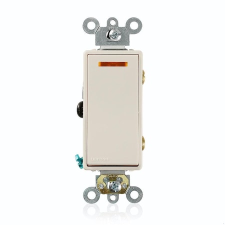 Leviton Decora Plus Rocker 3-Way Illum 20A LtAl 5633-2T