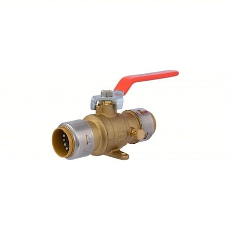 Sharkbite Ball Valve, 2-Way, 6.9 in L, 1 in Sz UR24617