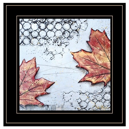 Homeroots Channeling Fall 3 Black Framed Print Wall Art 406695