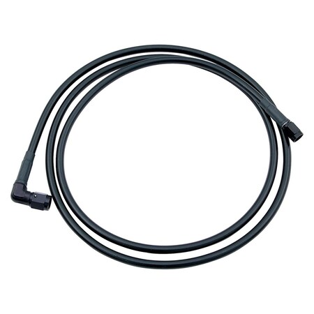 Allstar Performance 60 in. 90 deg -4 AN No. 4 Black Coated Braided Line ALL48409