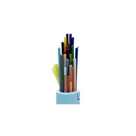 Cable Wholesale 24 Fiber Indoor Distribution Fiber Optic Cable, 50/125, Corning Clear Curve OM3, 10 Gbit, Aqua, 1000ft 10F2-324NH