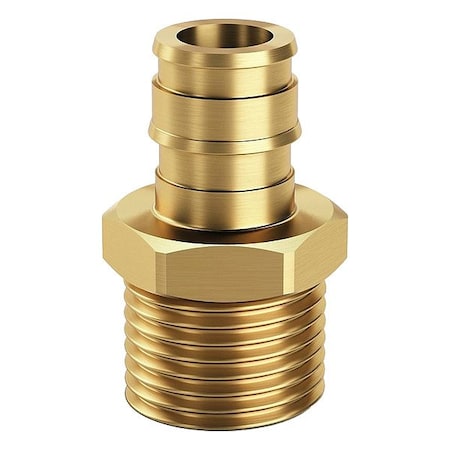 Zurn Straight, Brass, Barbed 3/8", MNPT 3/4" QEMC34GX