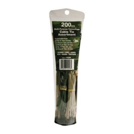 Gardner Bender CABLE TIES CAMO ASST/200 10096