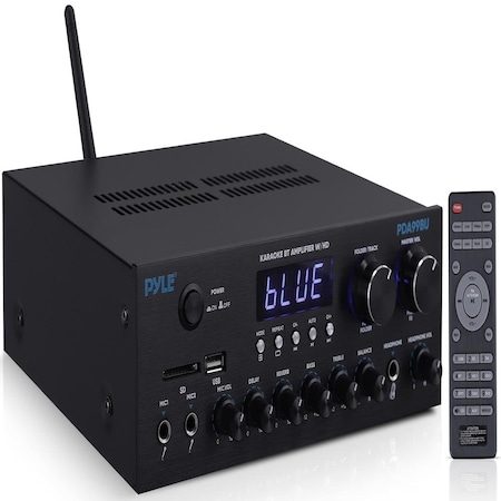 Pyle Wireless Bluetooth Streaming Amplifier, 200W Multi Channel Home Audio Receiver with Hi Def in/Out PDA99BU