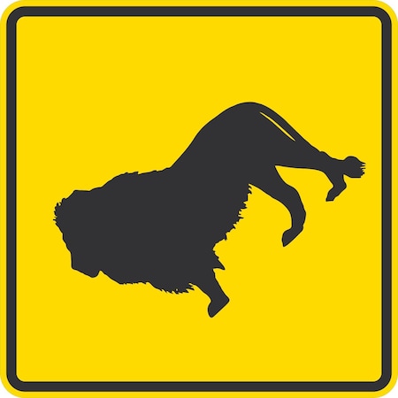 Lyle Lion Crossing Symbol, 24x24, Diamond Grade, Yellow G-12230-DG_24x24
