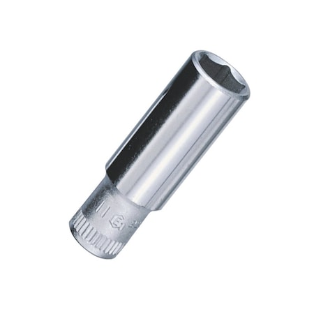 Genius Tools 1/4in Dr. 11mm Deep Hand Socket 225211