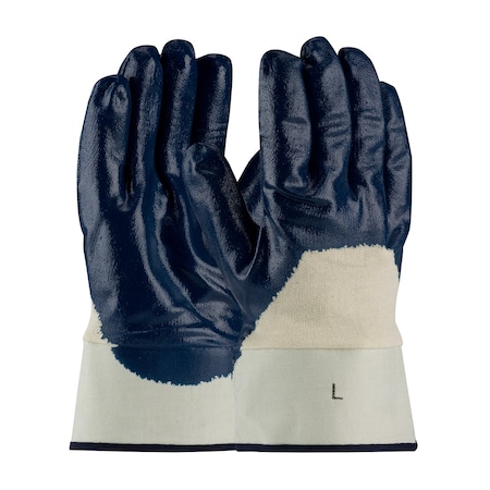 Pip Nitrile Dipped Glove w/Jersey Liner, Smooth Finish on Palm, Fingers&Knuckles, Plasticized Safety, 12PK 9848