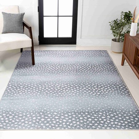 Jonathan Y Antelope Modern Animal Light Gray/Cream 8 ft. x 10 ft. Area Rug SAF100B-8