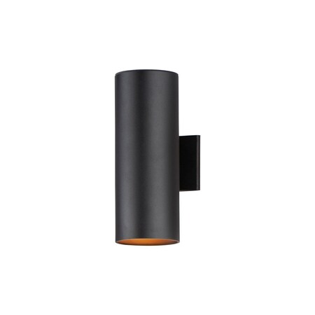Maxim Outpost 2-Light 6W X 15"H Outdoor Wall Sconce" 26108BK