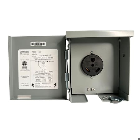 Connecticut Electric Rv Power Outlet 120V, 30A CESMPS13HR