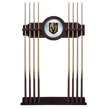 Holland Bar Stool Co Vegas Golden Knights Cue Rack in English Tudor Finish CueETudLVGdKn