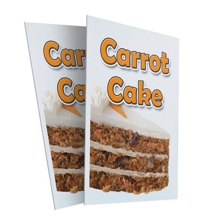 Signmission Carrot Cake, Plastic Signs Only 24 Inch x 36 Inch, Corrugated Plastic, 2PK CSB-2436-2PACK-Carrot Cake