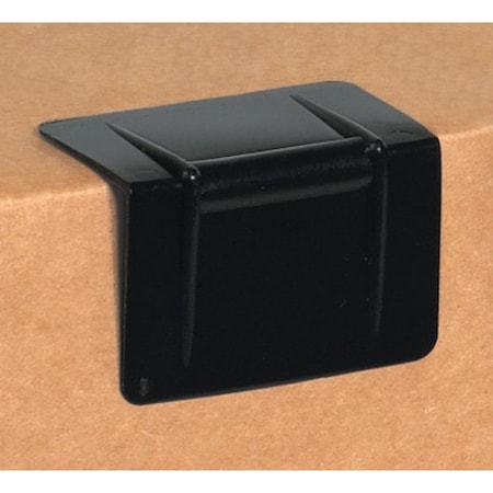 Partners Brand Plastic Strap Guards, 2 1/2" x 1 3/4", Black, PK1000 SPP215
