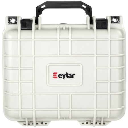 Eylar 10.62in Gear, Equipment, Hard Camera Case Waterproof with Foam White SA00022-WHI