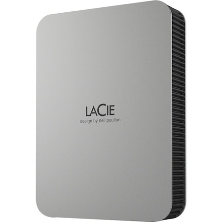 Seagate LaCie Mobile Drive STLP5000400 5 TB Portable Hard Drive - 2.5" External - Moon Silver STLP5000400