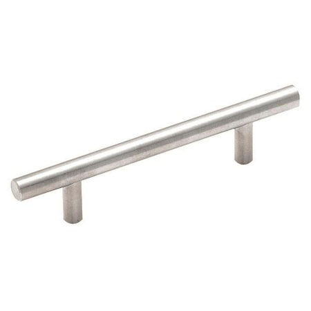 Amerock Bar Pulls 3-3/4 in 96 mm Center-to-Center Sterling Nickel Cabinet Pull, 10PK 10BX19011CSG9
