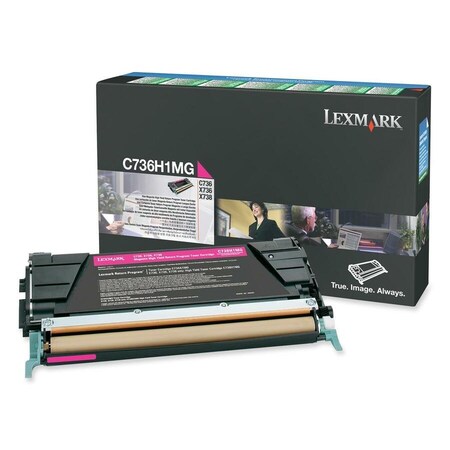 Lexmark MAGENTA RETURN PROGRAM TONER CARTRIDGE FOR USE IN C/X736, X738 E C736H1MG