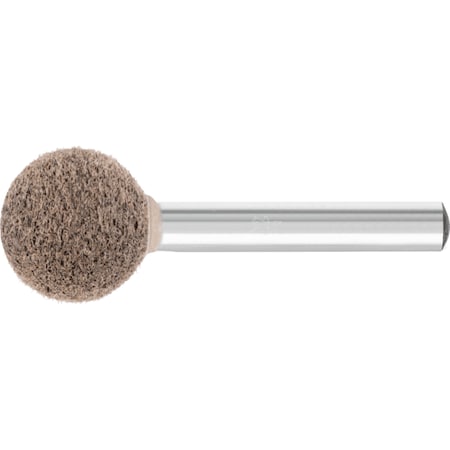 Pferd Unitized Mounted Point, Ball Shape, 3/4 in x 1/4, 3SF (MW), 1/4 in Shank, 10PK 47957