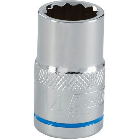 Channellock 1/2'' Drive 14 mm 12-Point Shallow Metric Socket 397644