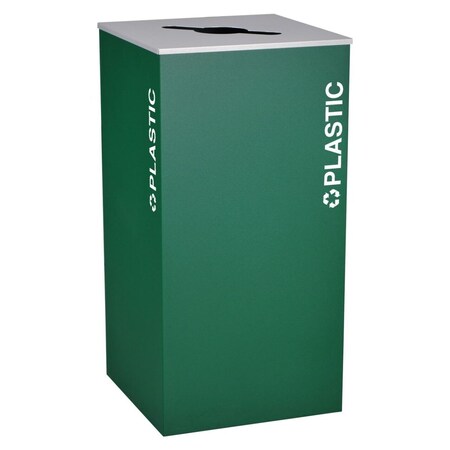 Ex-Cell Kaiser 36 Gallon Plastic Recycling Bin, Emerald RC-KD36-PL EGX