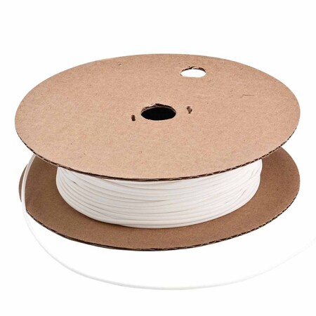 Brady BRADYMARK Series Heat Shrink Tubing: Polyolefin, White, 0.063 in. Dia x 100' L HSA-16-WT