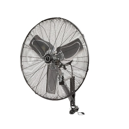 Tpi Mounted Fan, Gray, 24 in Dia, Aluminum CACU 24-WO